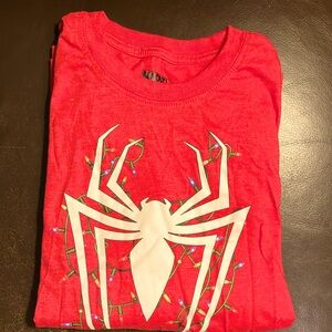 Long Sleeve Spider-Man Christmas Tee
